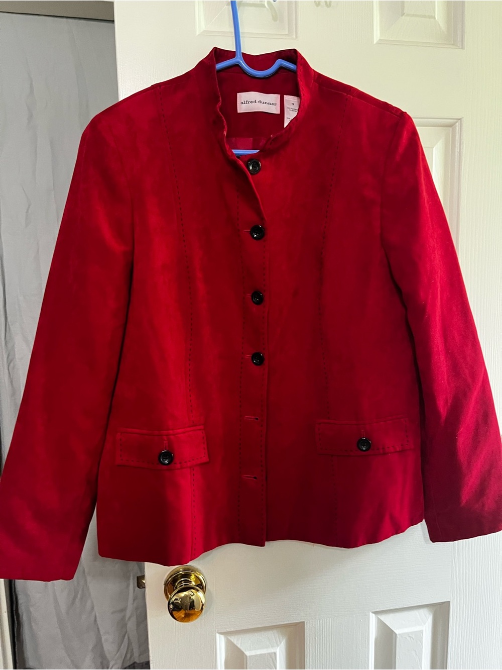 Alfred Dunner Women's Red Button-Front Jacket size 12